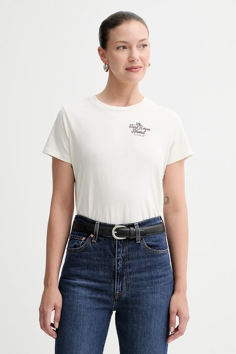 Levi's t-shirt bawełniany damski kolor beżowy A8804 - zdjęcie produktu nr 1