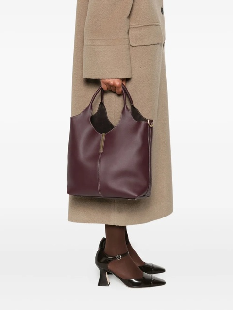 Tod's leather tote bag - Red - zdjęcie produktu nr 2