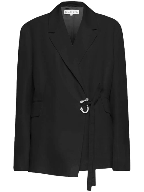 JW Anderson wrap-design blazer - Black - zdjęcie produktu nr 1