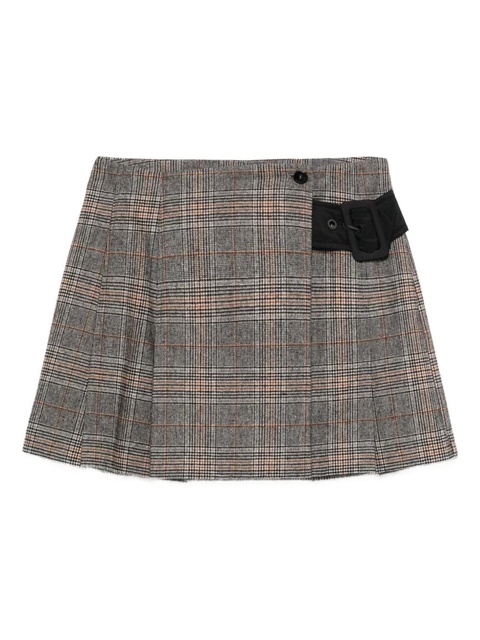 PINKO pleated check skirt - Grey - zdjęcie produktu nr 1