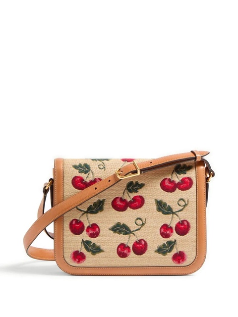 Valentino Garavani 9to5 Cherryfic-motif shoulder bag - Neutrals - zdjęcie produktu nr 2
