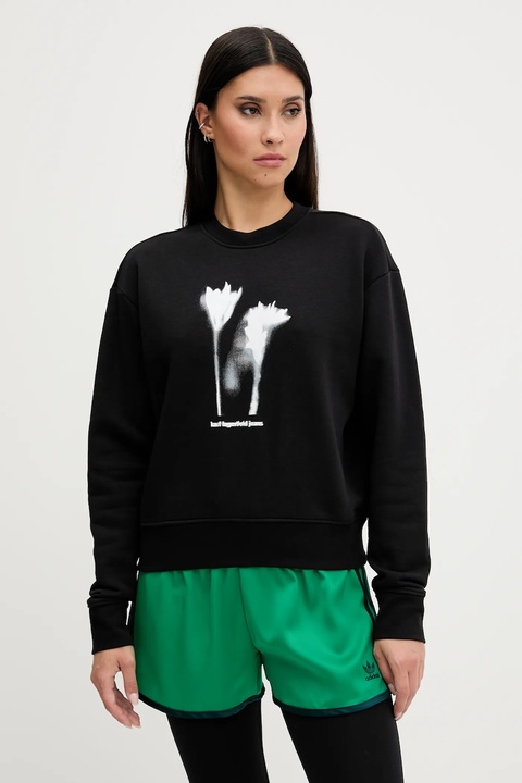 Karl Lagerfeld Jeans bluza damska kolor czarny z nadrukiem A3W20034 - zdjęcie produktu nr 2