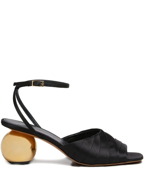Marni leather sculptural heel sandals - Black - zdjęcie produktu nr 1