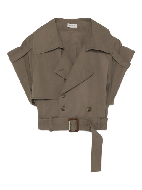 Simkhai double-breasted short-sleeved top - Brown - zdjęcie produktu nr 2