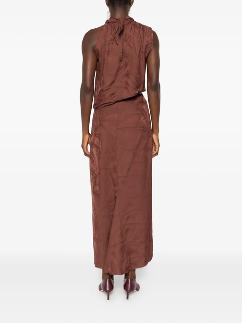 Johanna Ortiz Finding Balance midi dress - Brown - zdjęcie produktu nr 2
