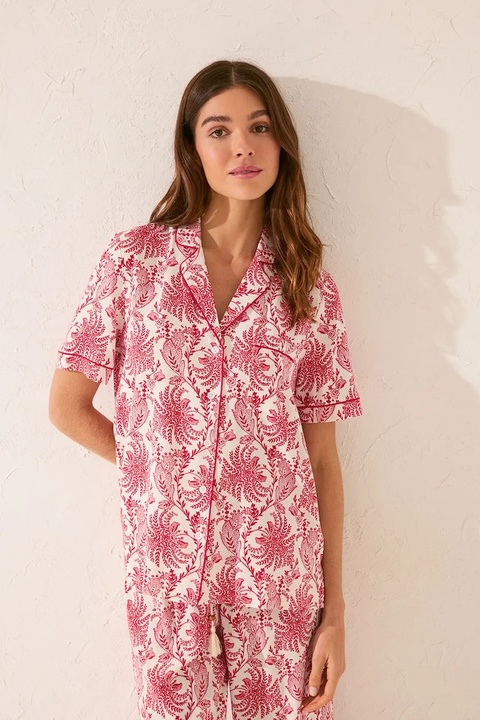 women'secret piżama damska kolor bordowy 4859416 - zdjęcie produktu nr 2