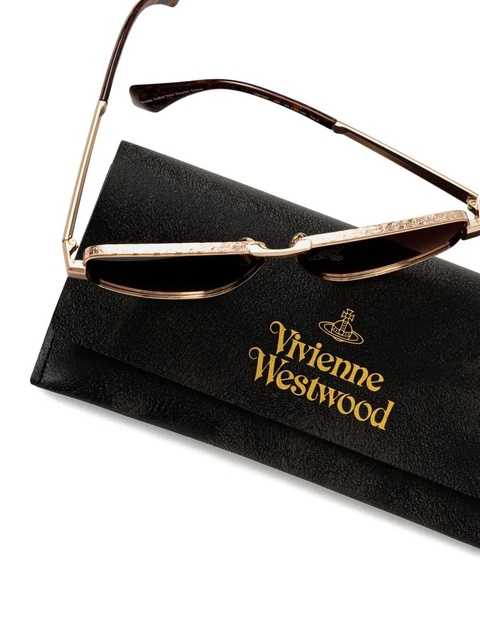 Vivienne Westwood geometric-frame sunglasses - Gold - zdjęcie produktu nr 2