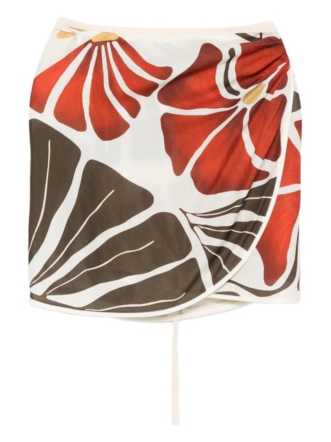 SIR. Julietta floral print skirt - Neutrals - zdjęcie produktu nr 1