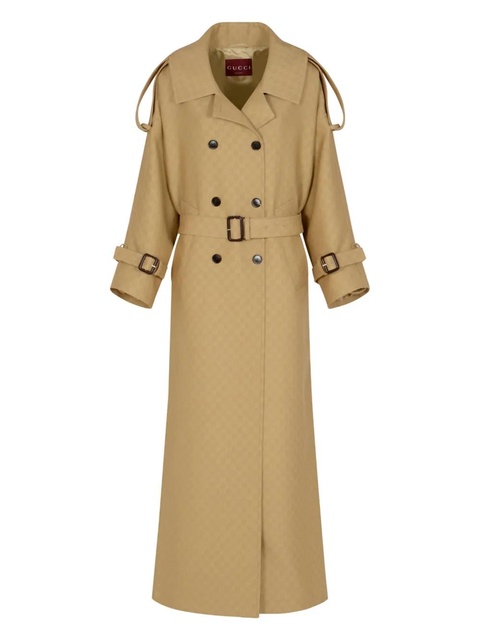 Gucci double-breasted trench coat - Brown - zdjęcie produktu nr 2