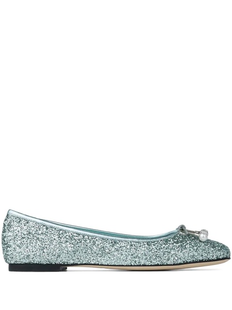 Jimmy Choo Elme ballet flats - Green - zdjęcie produktu nr 1