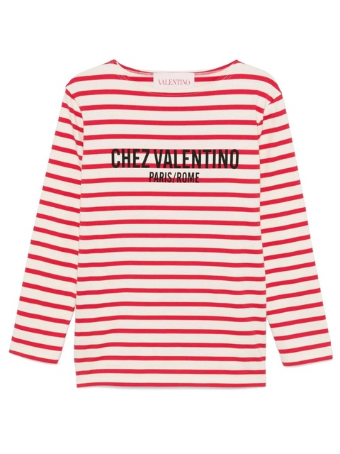 Valentino Garavani Chez-print cotton T-shirt - Neutrals - zdjęcie produktu nr 1