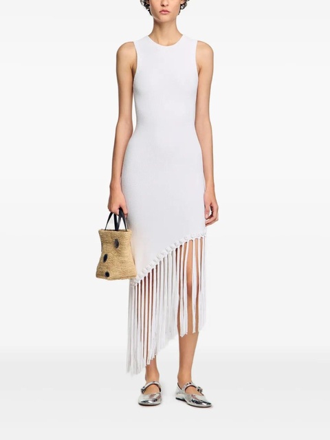 SANDRO crochet-knit fringed dress - White - zdjęcie produktu nr 2