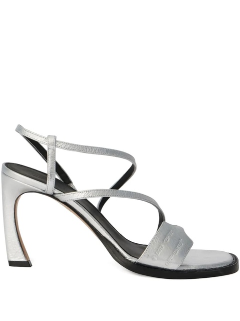 Off-White Zip Tie Loop sandals - Silver - zdjęcie produktu nr 2