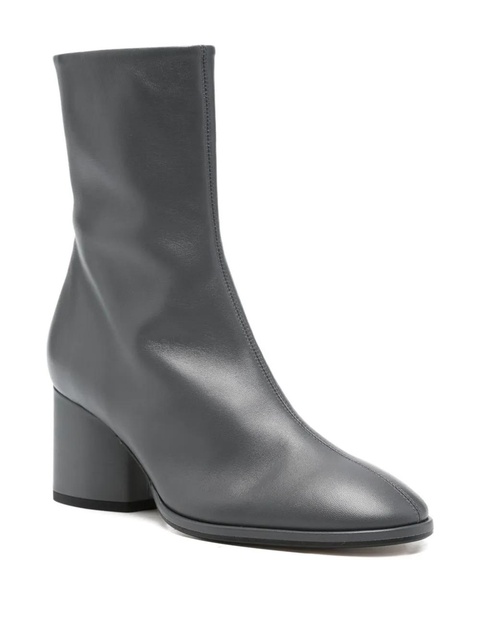 Aeyde block-heel leather ankle boots - Black - zdjęcie produktu nr 2