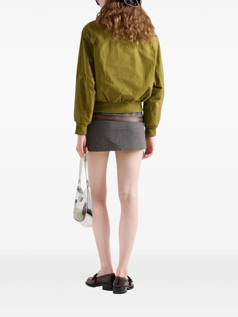Prada 3D printed-belt mini skirt - Grey - zdjęcie produktu nr 2