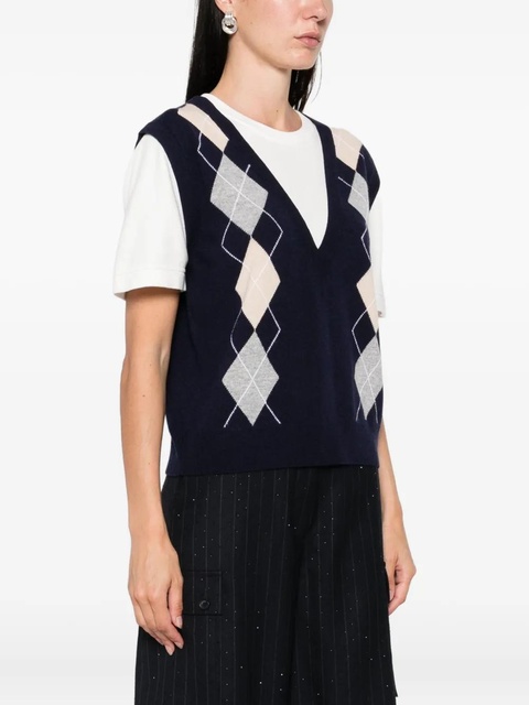 SANDRO wool blend top - Blue - zdjęcie produktu nr 2