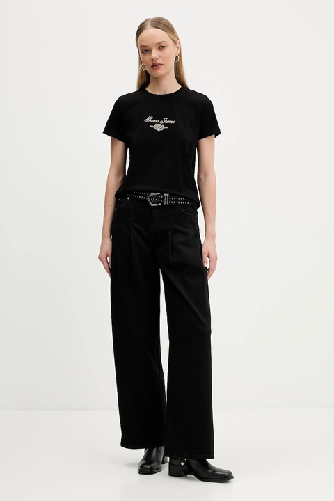 Guess Jeans t-shirt damski kolor czarny W5BI09 J1314 - zdjęcie produktu nr 2