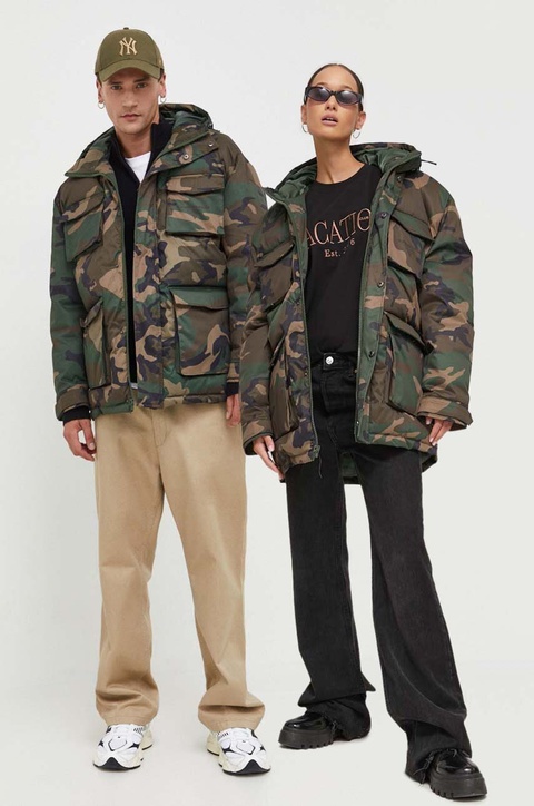 Guess Originals kurtka kolor zielony zimowa - zdjęcie produktu nr 1