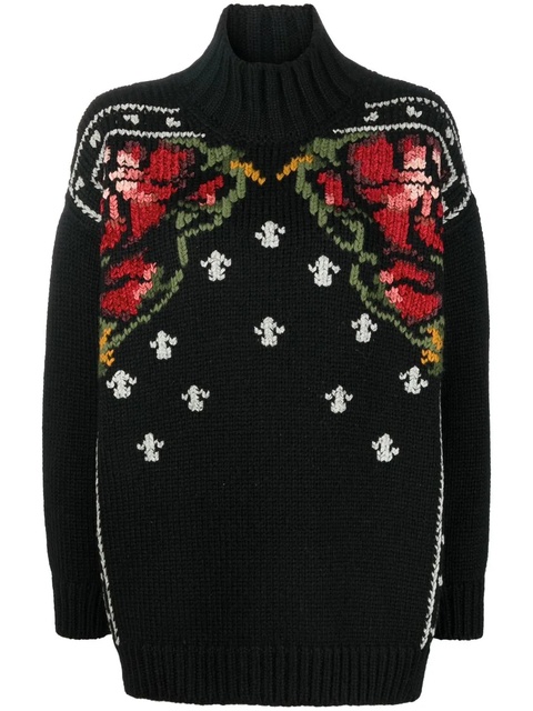 Golden Goose intarsia rollneck jumper - Black - zdjęcie produktu nr 1