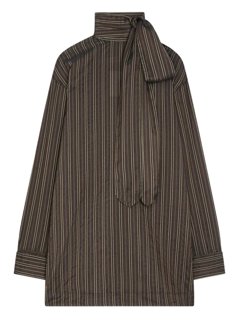DRIES VAN NOTEN striped blouse - Brown - zdjęcie produktu nr 1