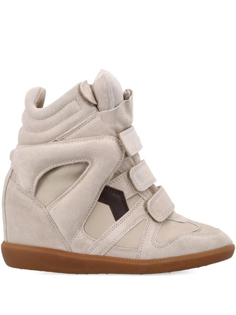 ISABEL MARANT Bekett cut-out strap sneakers - Neutrals - zdjęcie produktu nr 2
