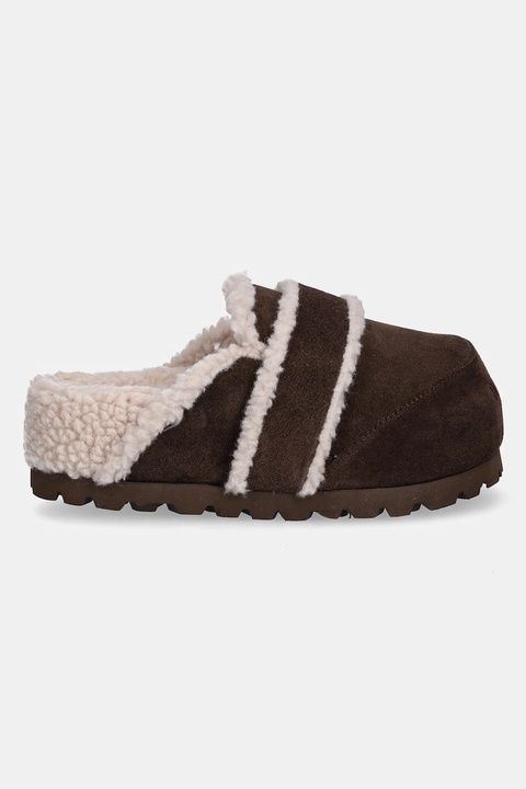 Inuikii kapcie zamszowe Chunky Loafer kolor brązowy 1011.005.0031.150 - zdjęcie produktu nr 2