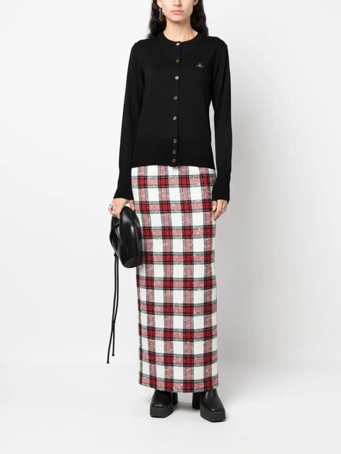 Vivienne Westwood Orb-embroidered wool cardigan - Black - zdjęcie produktu nr 2
