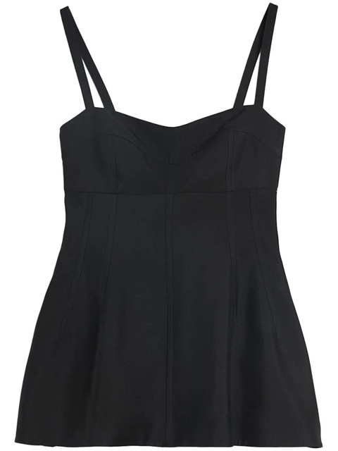 Jil Sander sleeveless bustier top - Black - zdjęcie produktu nr 1