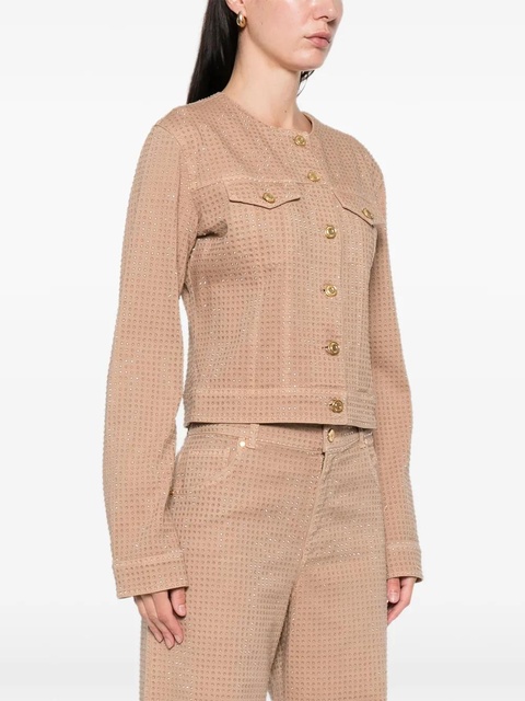 Blumarine rhinestone-embellished jacket - Neutrals - zdjęcie produktu nr 2