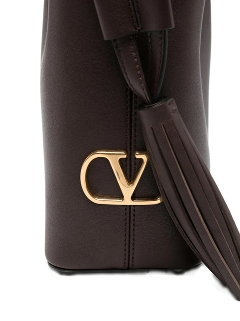 Valentino Garavani tassel-detail leather bucket bag - Brown - zdjęcie produktu nr 2