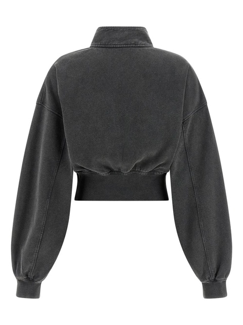 Alexander Wang half-zip high-neck sweatshirt - Grey - zdjęcie produktu nr 1
