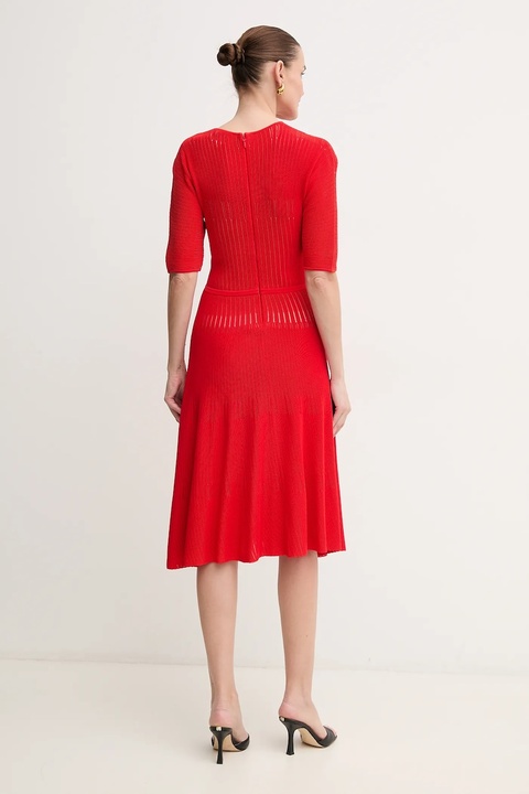 Herve Leger sukienka Lyla kolor czerwony mini rozkloszowana SHO8284542 - zdjęcie produktu nr 2