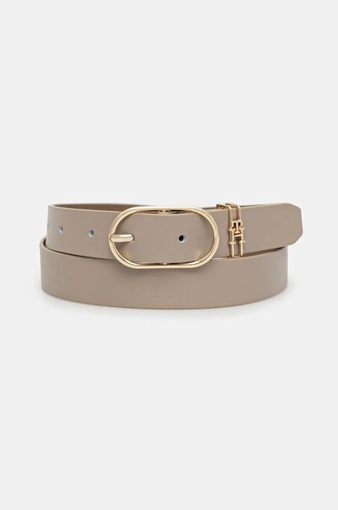Tommy Hilfiger pasek damski kolor beżowy AW0AW17494 - zdjęcie produktu nr 1