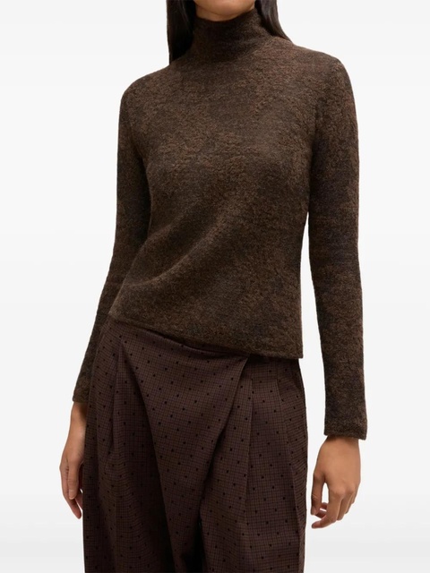 GANNI high-neck sweater - Brown - zdjęcie produktu nr 2