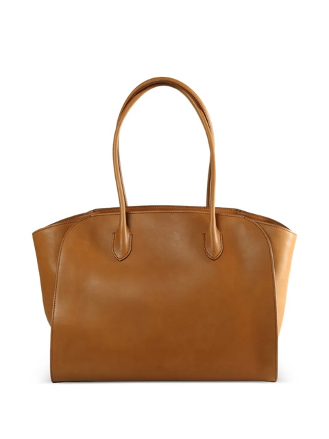 The Row leather tote bag double handle - Brown - zdjęcie produktu nr 1