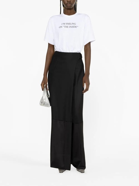 Victoria Beckham 'I'm Smiling on the Inside' printed T-shirt - White - zdjęcie produktu nr 1