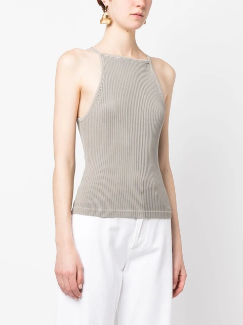 AGOLDE square-neck ribbed-knit top - Neutrals - zdjęcie produktu nr 2