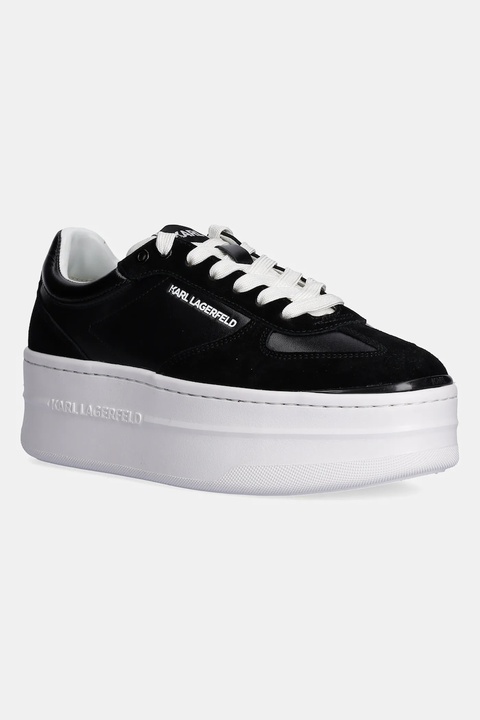 Karl Lagerfeld sneakersy skórzane KOBO III kolor czarny KL65025 - zdjęcie produktu nr 1