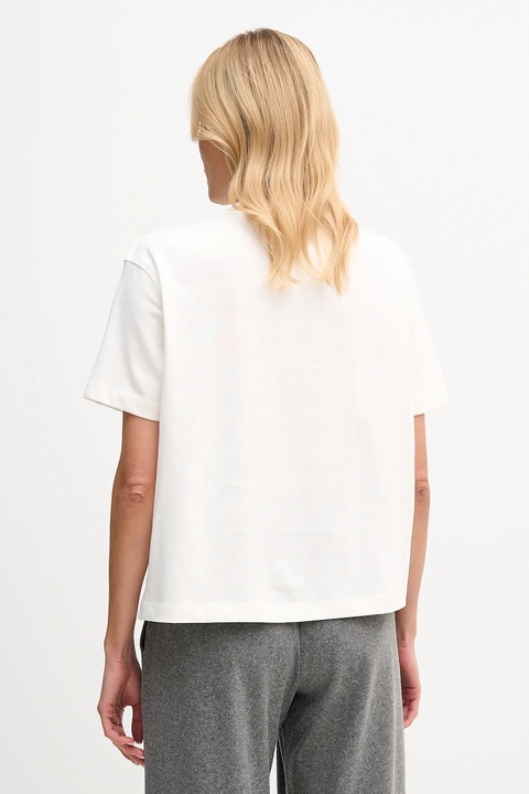 Tommy Hilfiger t-shirt bawełniany damski kolor beżowy WW0WW47819 - zdjęcie produktu nr 2