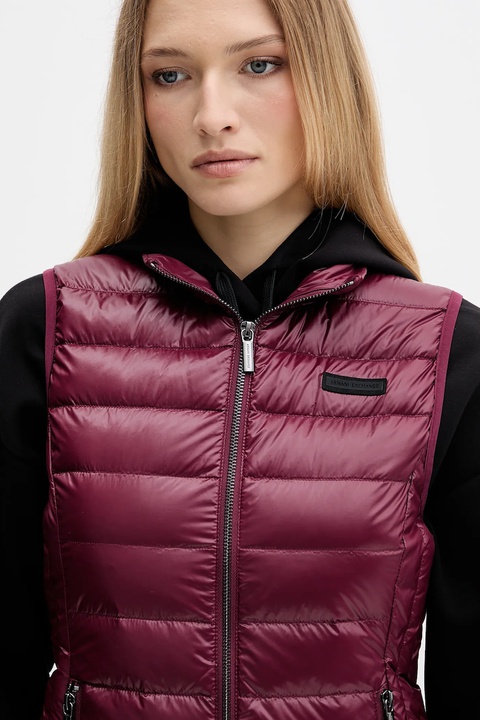 Armani Exchange bezrękawnik puchowy kolor bordowy przejściowy XW001921 AF18757 - zdjęcie produktu nr 1