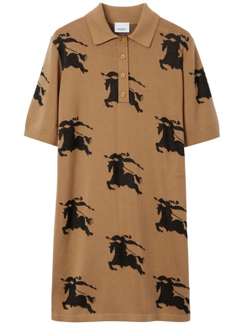 Burberry EKD-print jacquard shirt dress - Neutrals - zdjęcie produktu nr 1