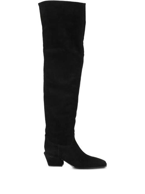 Paris Texas suede knee-high boots - Black - zdjęcie produktu nr 1