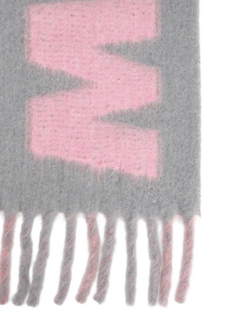 Marni striped fringed scarf - Grey - zdjęcie produktu nr 2