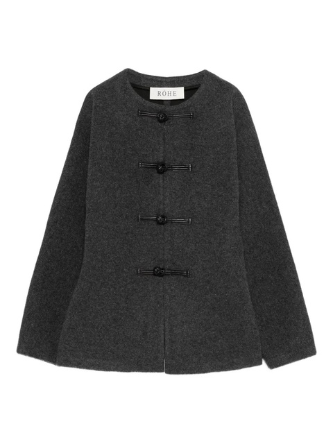 Róhe Mandarin crew-neck cardigan - Grey - zdjęcie produktu nr 1