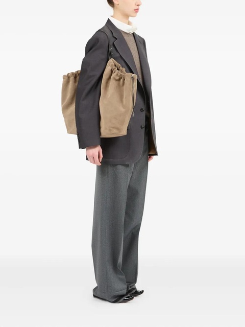 Maison Margiela suede slouchy tote bag - Neutrals - zdjęcie produktu nr 2