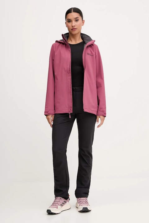 Jack Wolfskin spodnie outdoorowe GEIGELSTEIN damskie kolor czarny 1507731 - zdjęcie produktu nr 1