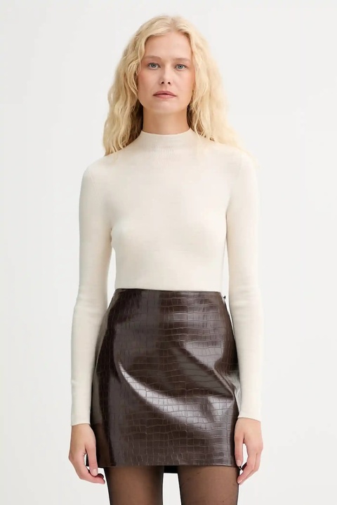 ISABELLE BLANCHE sweter wełniany damski kolor beżowy lekki IS25FW-M188-F001 - zdjęcie produktu nr 2