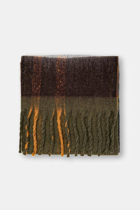 Barbour szalik damski kolor zielony wzorzysty LSC0293 - zdjęcie produktu nr 2