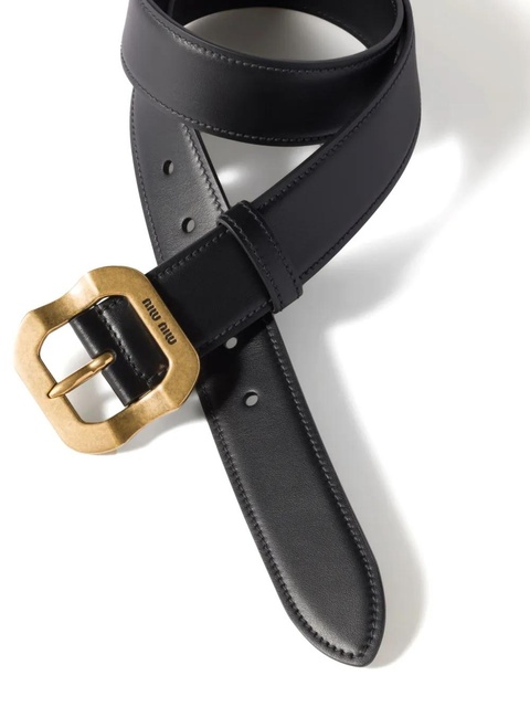 Miu Miu leather belt - Black - zdjęcie produktu nr 2