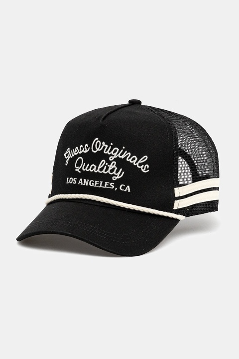 Guess Originals czapka z daszkiem bawełniana VINTAGE kolor czarny M5YZ04 WO07T - zdjęcie produktu nr 1